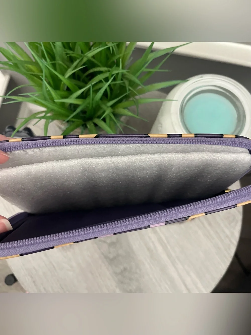 NWT Tory Burch Purple Geometric Tablet Sleeve iPad Case